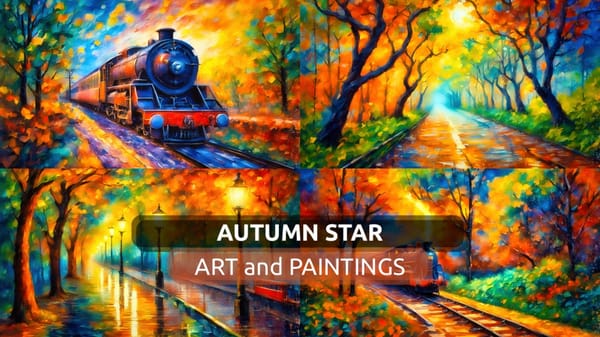 Autumn Star, Digital art - Train Colors