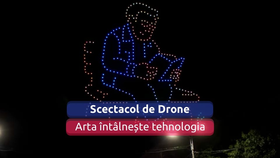 Cerul a prins viață: Show-ul cu drone care a scris „Republica Oamenilor Liberi”